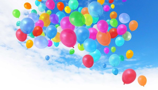 Фон с воздушными шарами