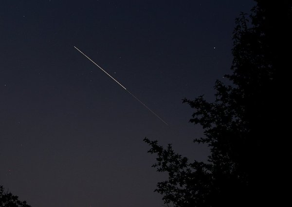 Станция МКС С земли невооруженным глазом