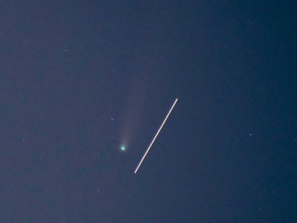 Спутники SPACEX В небе