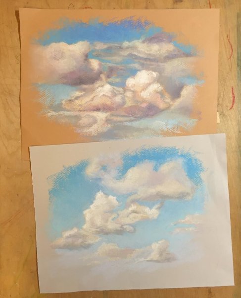 Облака пастелью