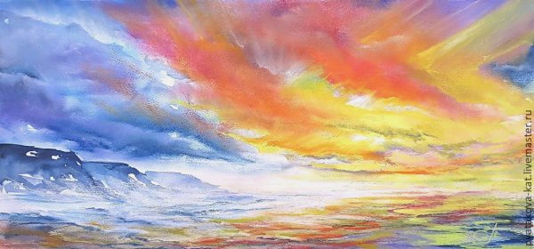 Абстракция масляной пастелью