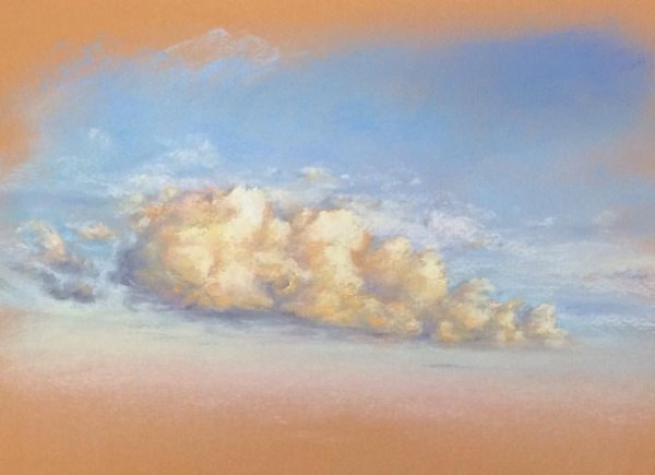 Закат пастелью сухой