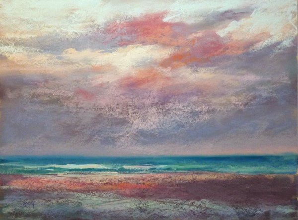 Небо сухой пастелью