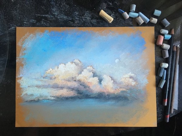 Карен Маргулис небо тучи пастель