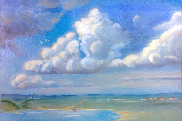 Закат пастелью