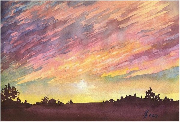 Море пастелью