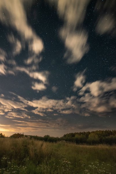 Ночное небо в августе