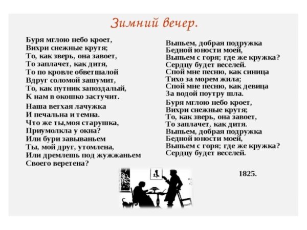 Зимняя буря ночью