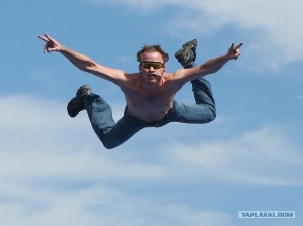 Парень в полете