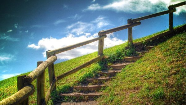 Фон лестница в небо