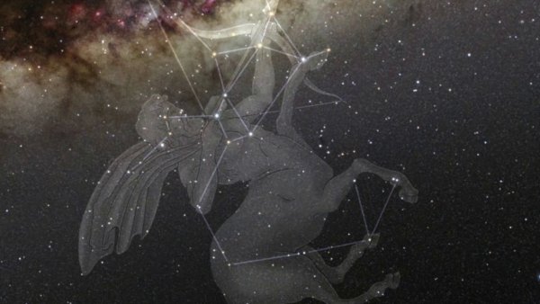 Созвездие стрельца на небе