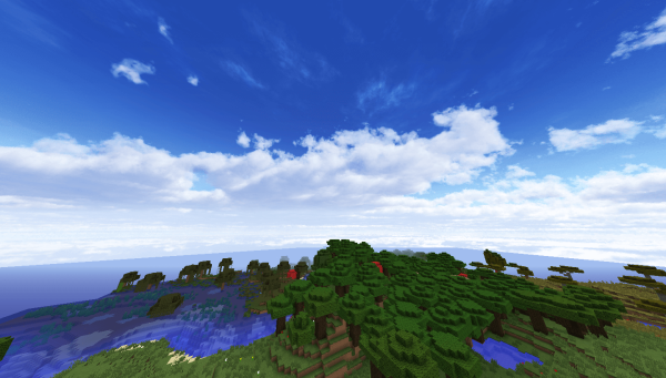 Небо майнкрафт с шейдерами