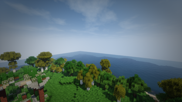 Текстур пак с красивым небом