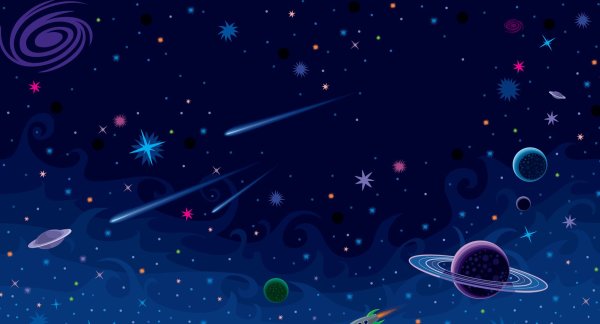 День космонавтики фон детский
