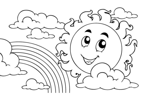 Раскраска природа