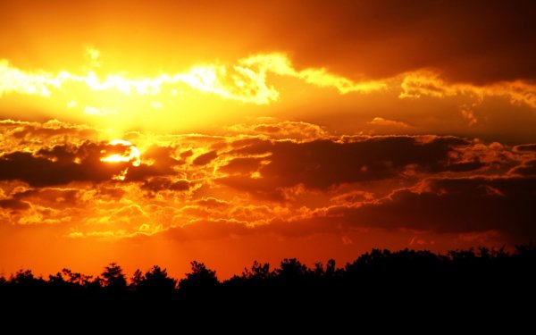 Огненный закат