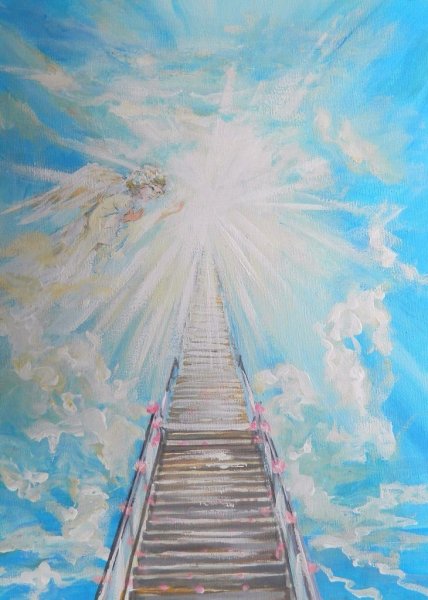 Облака лестница в небо