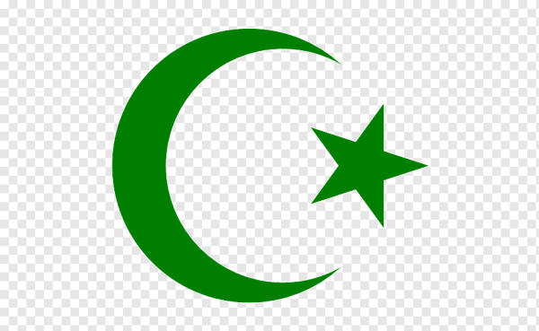 Мусульманский символ полумесяц и звезда