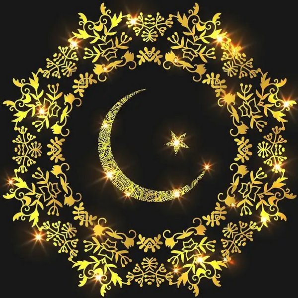 Полумесяц и пятиконечная звезда символ Ислама