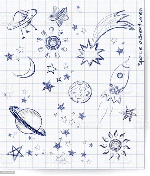 Раскраска антистресс космос