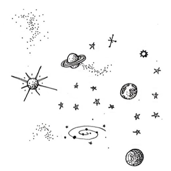 Комета раскраска для детей