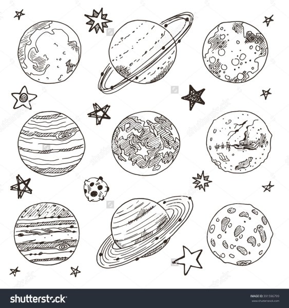 Раскраска космос и планеты