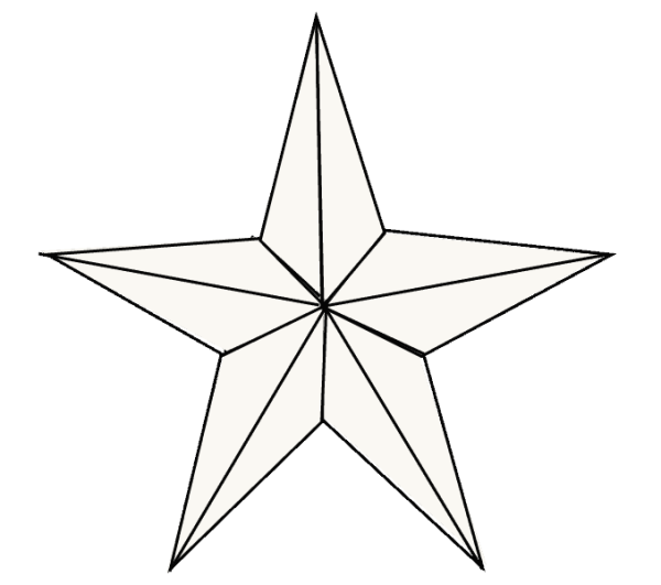 Звезда на елку трафарет