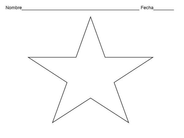 Звезда раскраска
