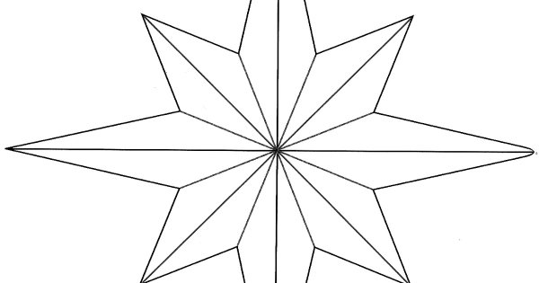 Звезда контур