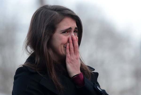 Слёзы по щекам