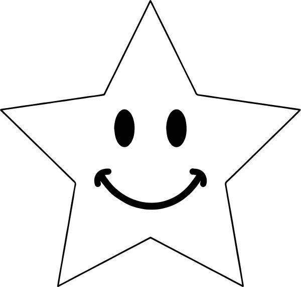 Звездочки для раскрашивания детям