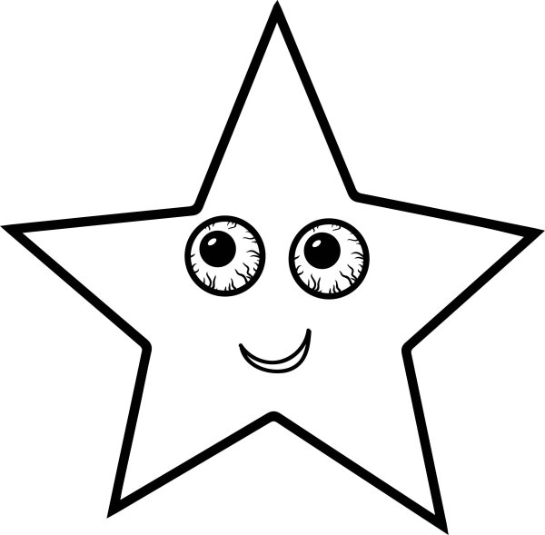 Звезда раскраска