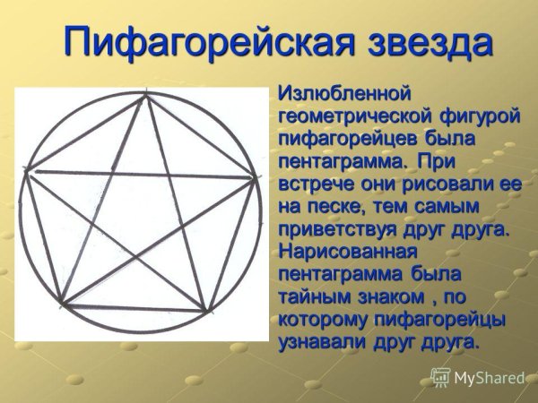 Пифагорейская звезда пентаграмма