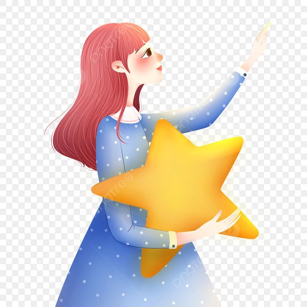 Девушка держит в руках свет