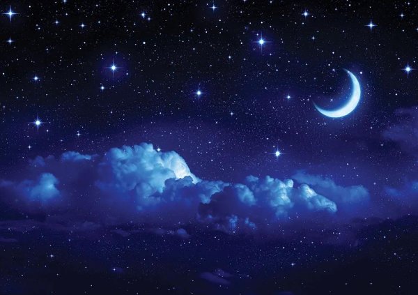 Луна и звезды
