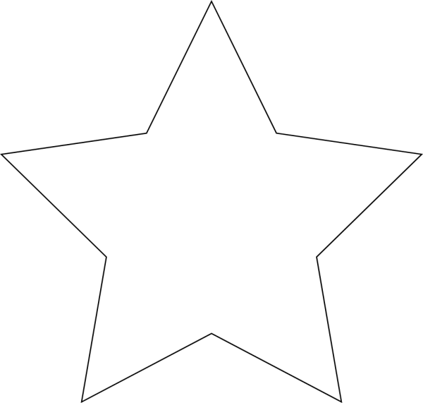 Трафарет звезды 15 на 15 см