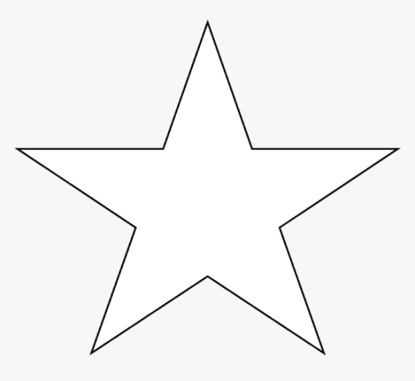 Трафарет звезды 15 на 15 см