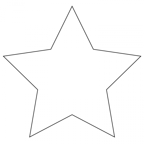 Трафарет звезды