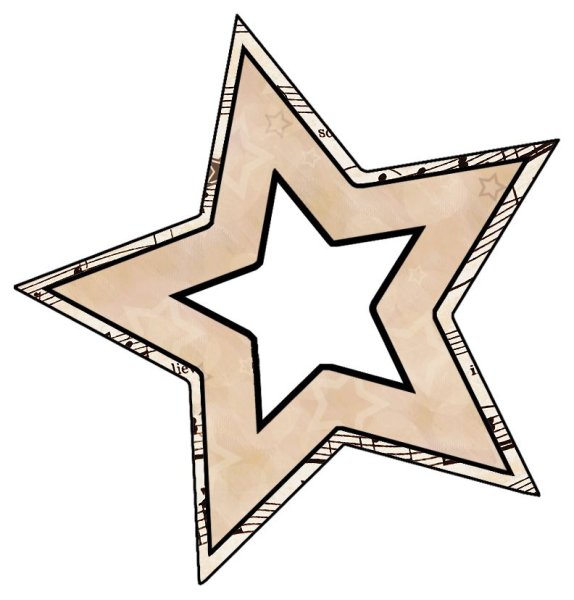 Трафарет звезда для торта