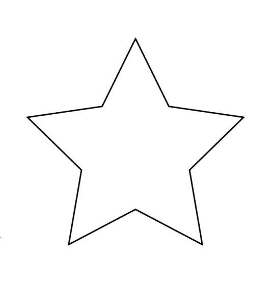 Трафарет звезды