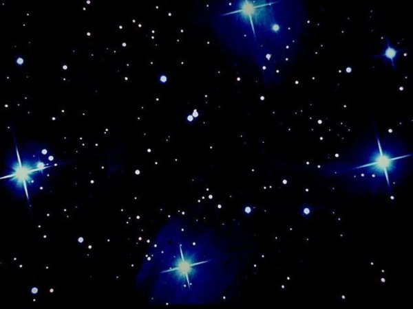 Крупные звезды на небе