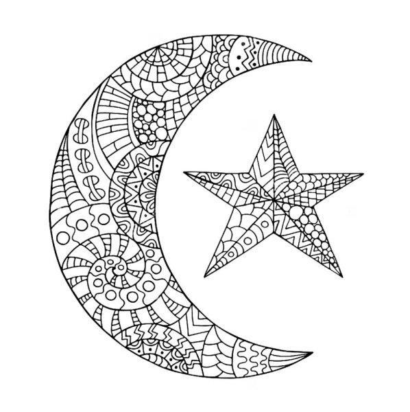 Раскраска антистресс звезда