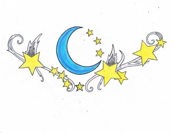 Месяц для срисовки