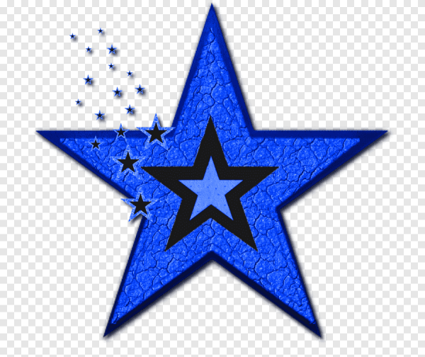 Синие звездочки