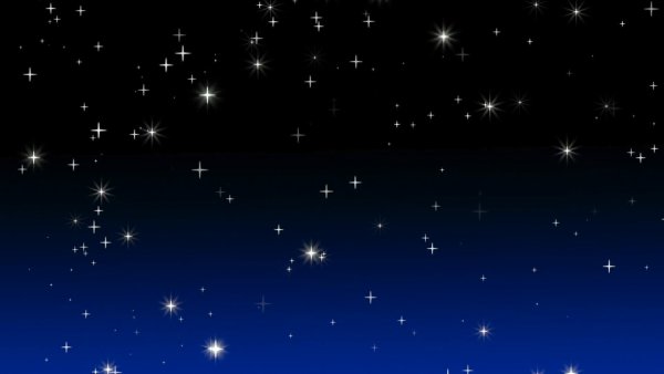 Звездное небо на прозрачном фоне