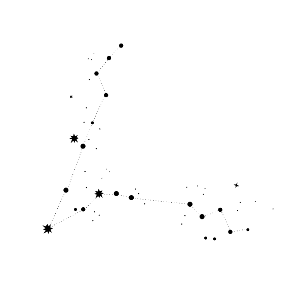 Космические звезды на прозрачном фоне