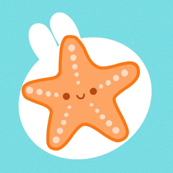 Морские звезды в желтом море