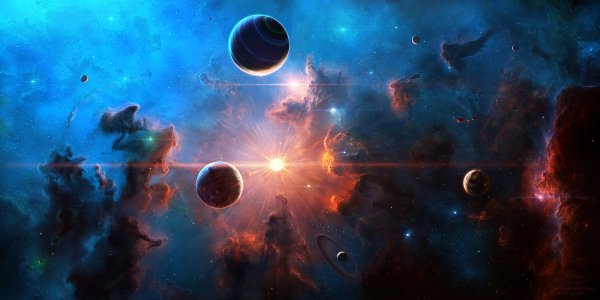 Космос звезды планеты Вселенная