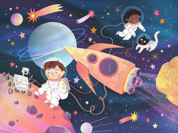 Рисунок на космическую тему