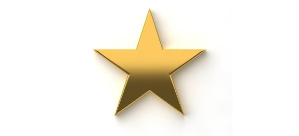 Золотые звезды на прозрачном фоне